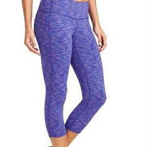 Athleta 3 Chaturanga Crop Workout Leggings Bundle Lot Blue Purple SZ XS
